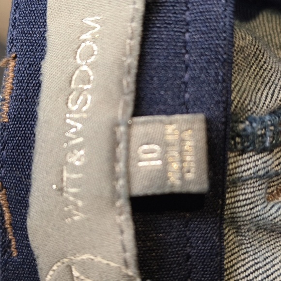 sac303 ✨Wit & Wisdom Wide Leg Open Boot Cut Size 10 w/ 27" Inseam Stretch Waist - Picture 4 of 5